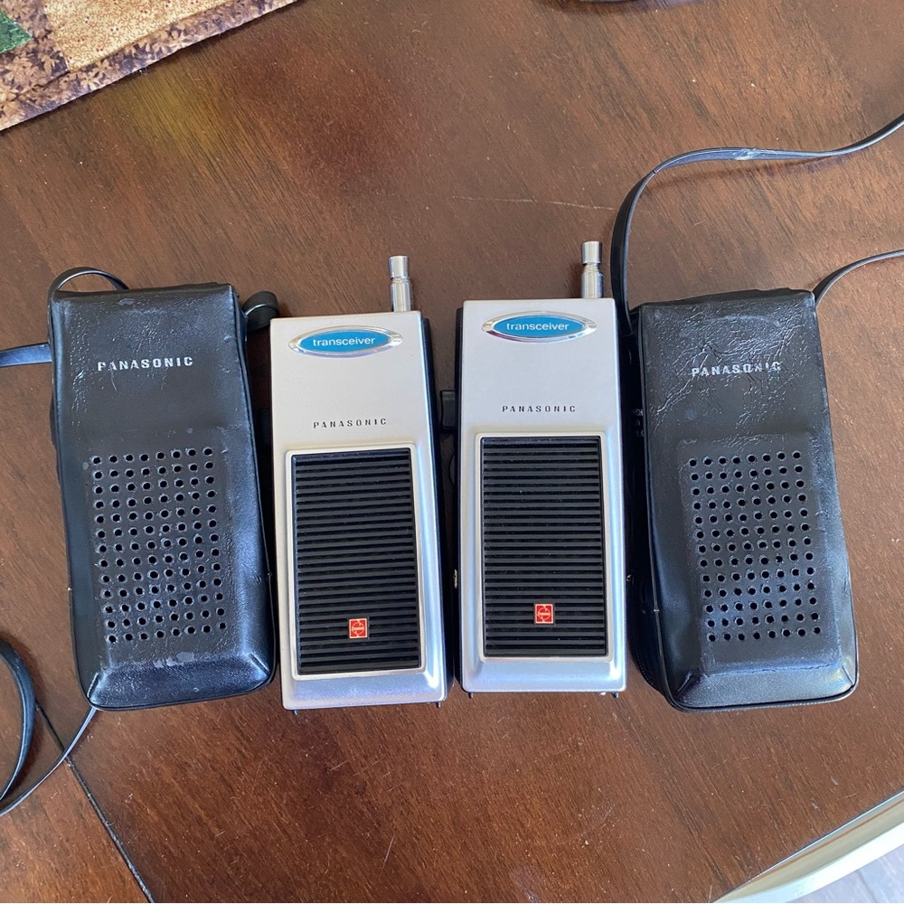 Panasonic Vintage 60s 70s RJ-3 Citizen Band Transceiver Pair w/Case -TESTED